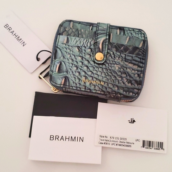 Brahmin Bags Nwt Brahmin Travel Wallet Zip Around Cardholder In